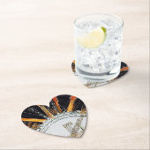 DESSOUS-DE-VERRE EN PAPIER CHAÎNES DE GUITARE LE SOLEIL (En situation)