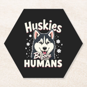 Dessous-de-verre En Papier Championnat d'Hiver de l'aventure Husky