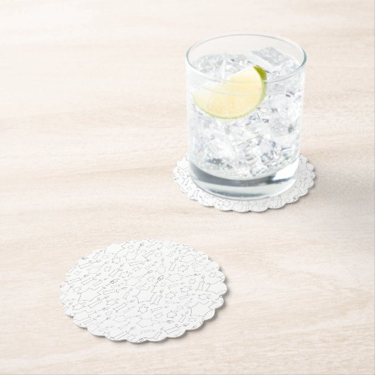 Dessous-de-verre En Papier Chanoukah (En situation)