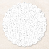 Dessous-de-verre En Papier Chanoukah (Devant)