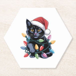 Dessous-de-verre En Papier Chat de livre � Chat de lecture mignonne avec des