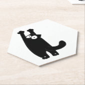 Dessous-de-verre En Papier chat drôle t (Incliné)