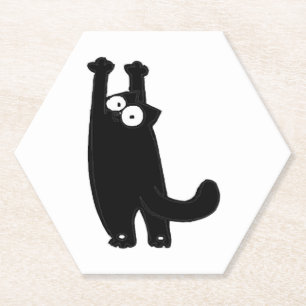 Dessous-de-verre En Papier chat drôle t