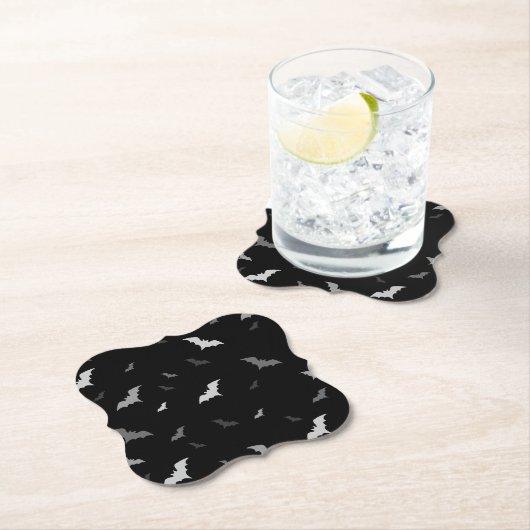 Dessous-de-verre En Papier Chauve-souris gothique Vampire (En situation)