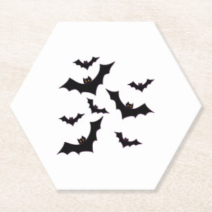 Dessous-de-verre En Papier chauves-souris d'Halloween