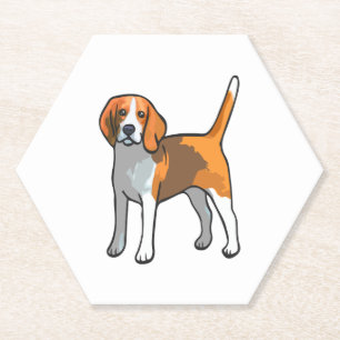 Dessous-de-verre En Papier Chemise beagle Chien T