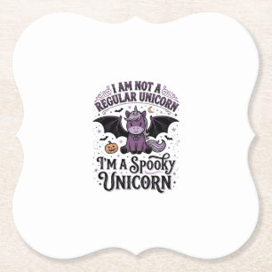 Dessous-de-verre En Papier Chemise de gravure vintage Halloween licorne effra