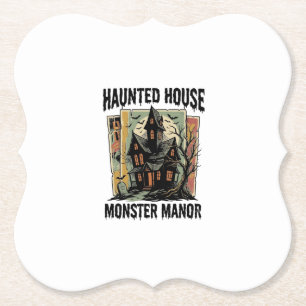 Dessous-de-verre En Papier Chemise de maison hantée design vintage manoir mon