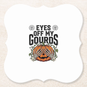 Dessous-de-verre En Papier Chemise drôle de pumpkin Yeux de mes citrouilles H