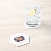 Dessous-de-verre En Papier Chemise Halloween avec T-shirt classique Citrouill (En situation)