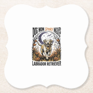 Dessous-de-verre En Papier Chemise Halloween Labrador Vintage Graphique Maman
