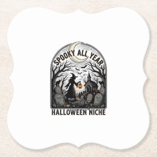Dessous-de-verre En Papier Chemise Halloween tous les jours Spooky toute l'an
