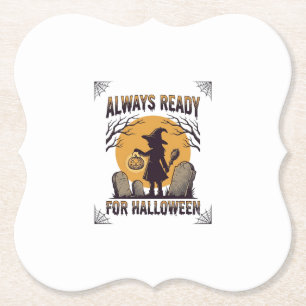 Dessous-de-verre En Papier Chemise Halloween Vintage pour les fans de la sais