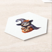 Dessous-de-verre En Papier Chemise T classique Sloth Halloween (Incliné)