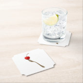 Dessous-de-verre En Papier Cherry Coaster (En situation)