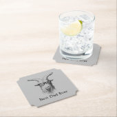 Dessous-de-verre En Papier Chèvre de Hipster gris (En situation)