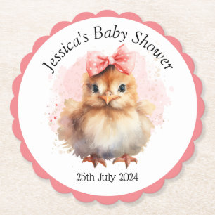 Dessous-de-verre En Papier Chick bébé mignon