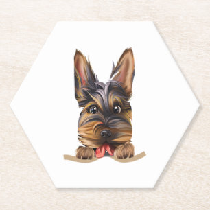 Dessous-de-verre En Papier Chien dans Pocket Funny Chien pour Amoureux de les