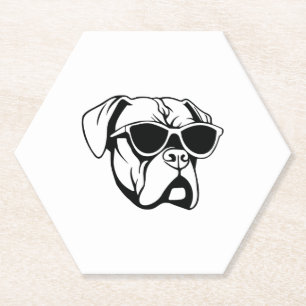 Dessous-de-verre En Papier Chien de boîte