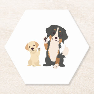 Dessous-de-verre En Papier chien de montagne bernois