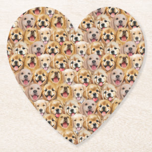 Dessous-de-verre En Papier Chien mignon Chien Chiot chien patte animal de com