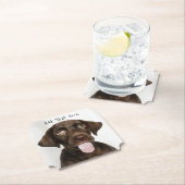 Dessous-de-verre En Papier Chocolat blanc (En situation)