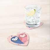 Dessous-de-verre En Papier Chouettes mignonnes (En situation)