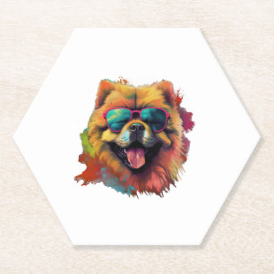 Dessous-de-verre En Papier Chow Chow Chien Chien chinois race pour un Chow Ch