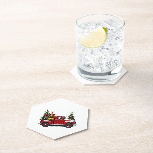 Dessous-de-verre En Papier Christmas Farm (2) (En situation)