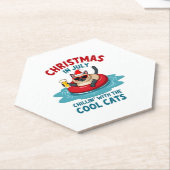 Dessous-de-verre En Papier Christmas In July Daddy Mommy Chillin With The Sia (Incliné)