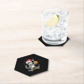 Dessous-de-verre En Papier CHRISTMAS SLOTH Funny Christmas Skateboard Sloth ( (En situation)