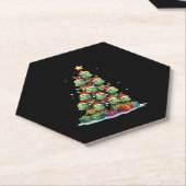 Dessous-de-verre En Papier Christmas Tree Sea Turtle Turtles Tortoise T-Shirt (Incliné)