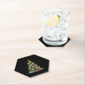 Dessous-de-verre En Papier Christmas Tree Sea Turtle Turtles Tortoise T-Shirt (En situation)