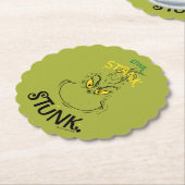 Dessous-de-verre En Papier Citation Grinch Mister Stink Stunk (Incliné)