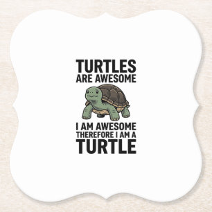 Dessous-de-verre En Papier Citation Tortue Gravure Vintage Vecteur T-Shirt De