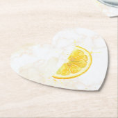 Dessous-de-verre En Papier Citron (Incliné)