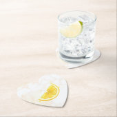 Dessous-de-verre En Papier Citron (En situation)
