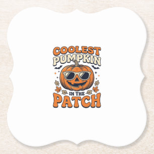 Dessous-de-verre En Papier Citrouille la plus cool du patch Halloween vintage