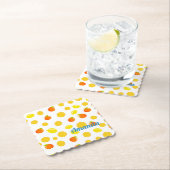 Dessous-de-verre En Papier Citrus joyeux : Citrons & Oranges (En situation)
