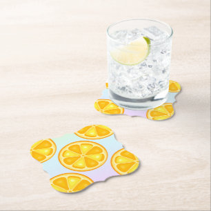 Dessous-de-verre En Papier Citrus TROPICAL SUMMER FRUIT Orange citrons tranch