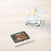 Dessous-de-verre En Papier Classic Christmas Plaid Photo Template ID1141B (En situation)