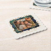 Dessous-de-verre En Papier Classic Christmas Plaid Photo Template ID1141B (Incliné)