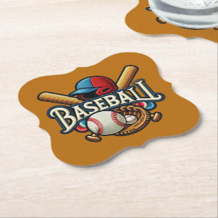 Dessous-de-verre En Papier Classique Baseball Essentials / Stylish Retro Lege
