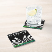 DESSOUS-DE-VERRE EN PAPIER CLÉS DE MINUIT (En situation)