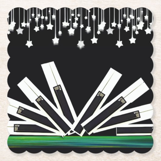 DESSOUS-DE-VERRE EN PAPIER CLÉS DE MINUIT (Devant)