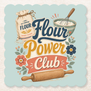 Dessous-de-verre En Papier Club de Boulangerie Cottage Flour Power