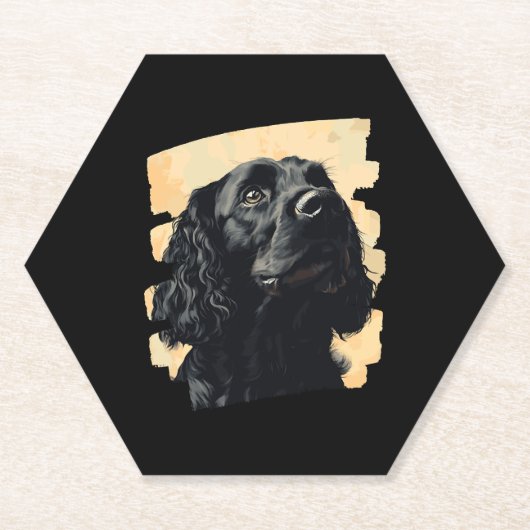 Dessous-de-verre En Papier Cocker Spaniel (Devant)