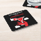 Dessous-de-verre En Papier Cocktail cosmopolite (Incliné)