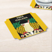 Dessous-de-verre En Papier Cocktail Piña Colada (Incliné)