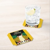 Dessous-de-verre En Papier Cocktail Piña Colada (En situation)